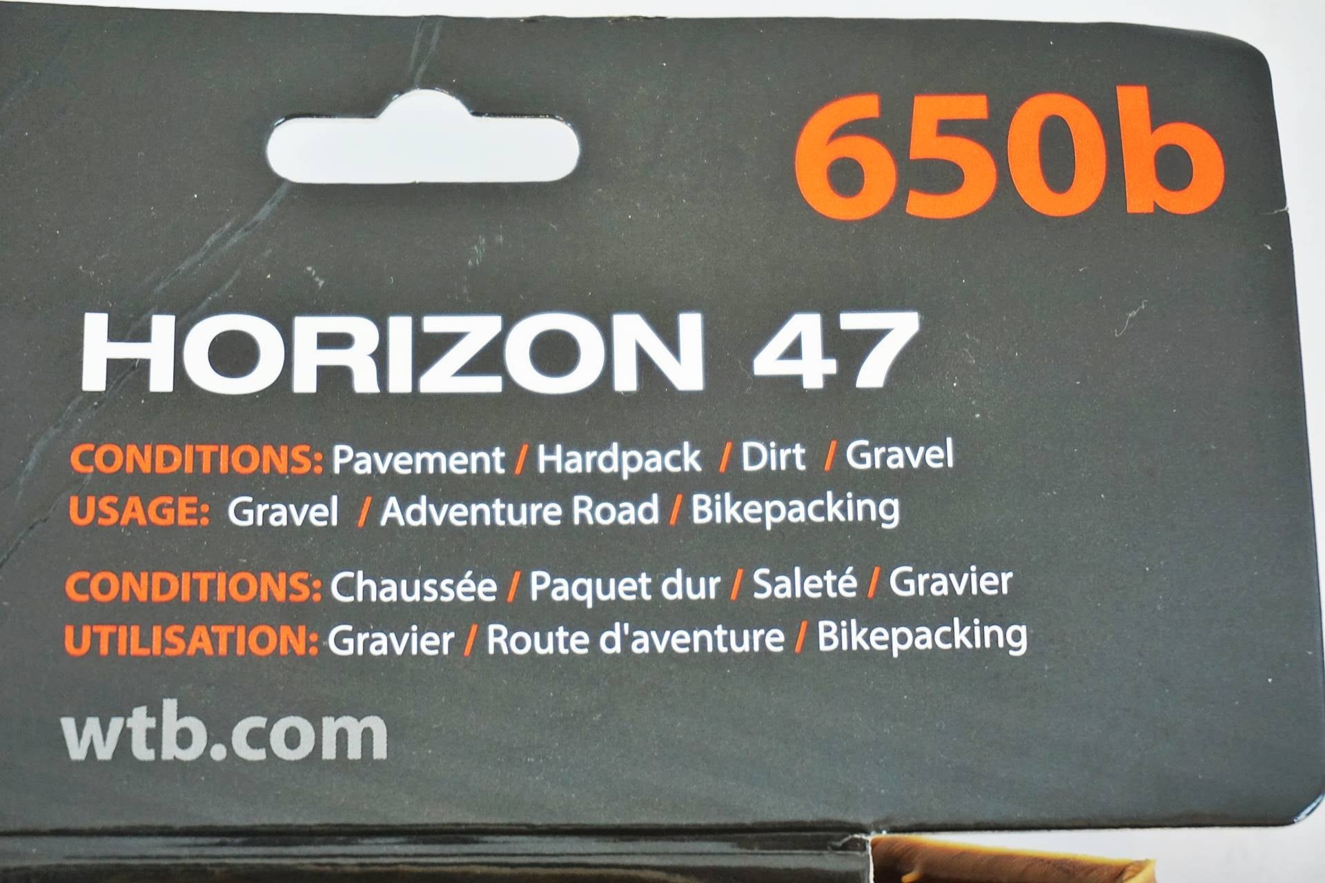 WTB 「ダブリューティービー」 HORIZON 47×650 タイヤ / 有明ガーデン店