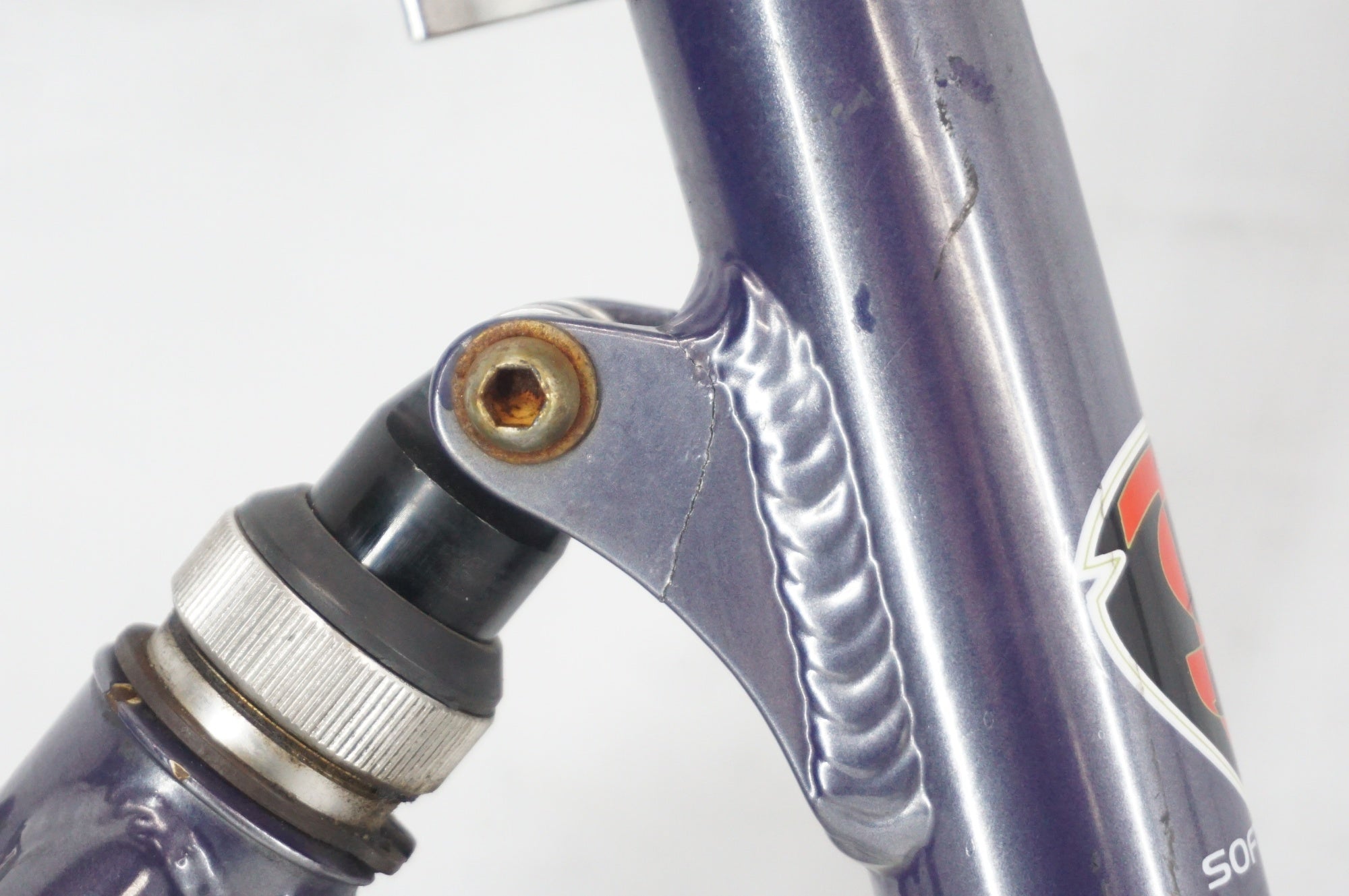 ジャンク KHS 「ケーエイチエス」 F20-R 年式不明 折り畳み自転車 フレームセット / 阪急塚口店