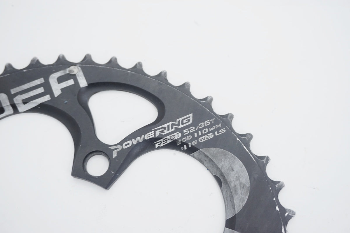 RIDEA Powering 52-36T チェーンリング RIDEA 「リデア」 POWER RING 52-36T チェーンリング / 京都八幡店