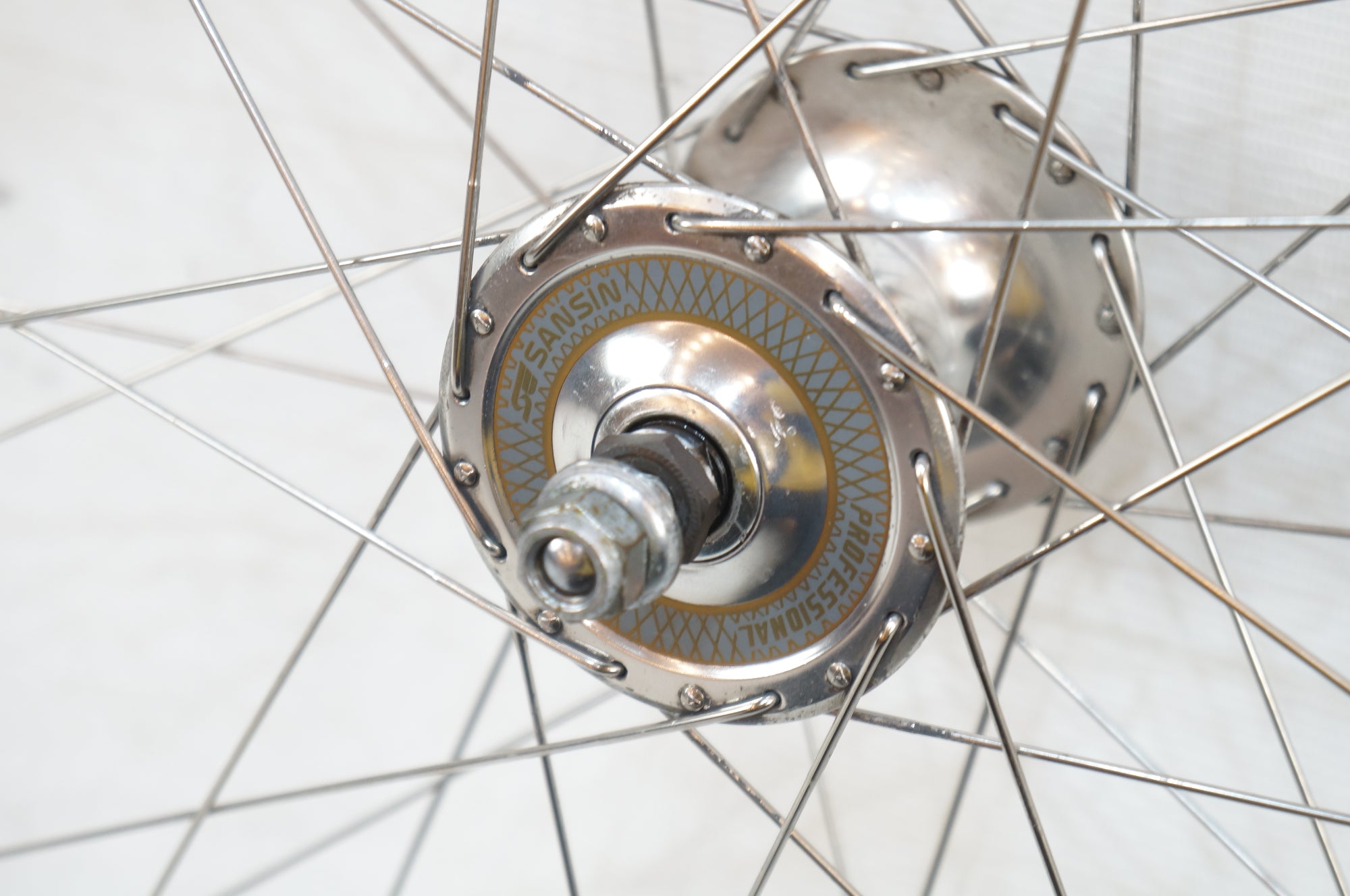 SANSIN 「サンシン」 PROFESSIONAL NJS ピストハブ 36H フロントホイール / バイチャリ浦和ベース