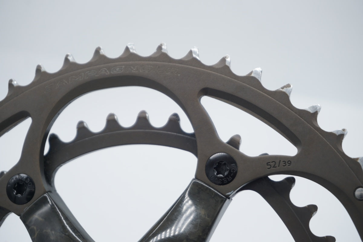 【美品】カンパニョーロ レコード クランク52/39（10速）※匿名配送 campagnolo カンパニョーロRECORD 10速 クランクセットBB付き - メルカリ