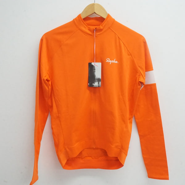 ★新品未使用★めっちゃ綺麗なオレンジ★ Rapha ラファ コア ジレ ベスト RAPHA 「ラファ」 CORE LONG SLEEVE JERSEY Mサイズ メンズ ジャージ