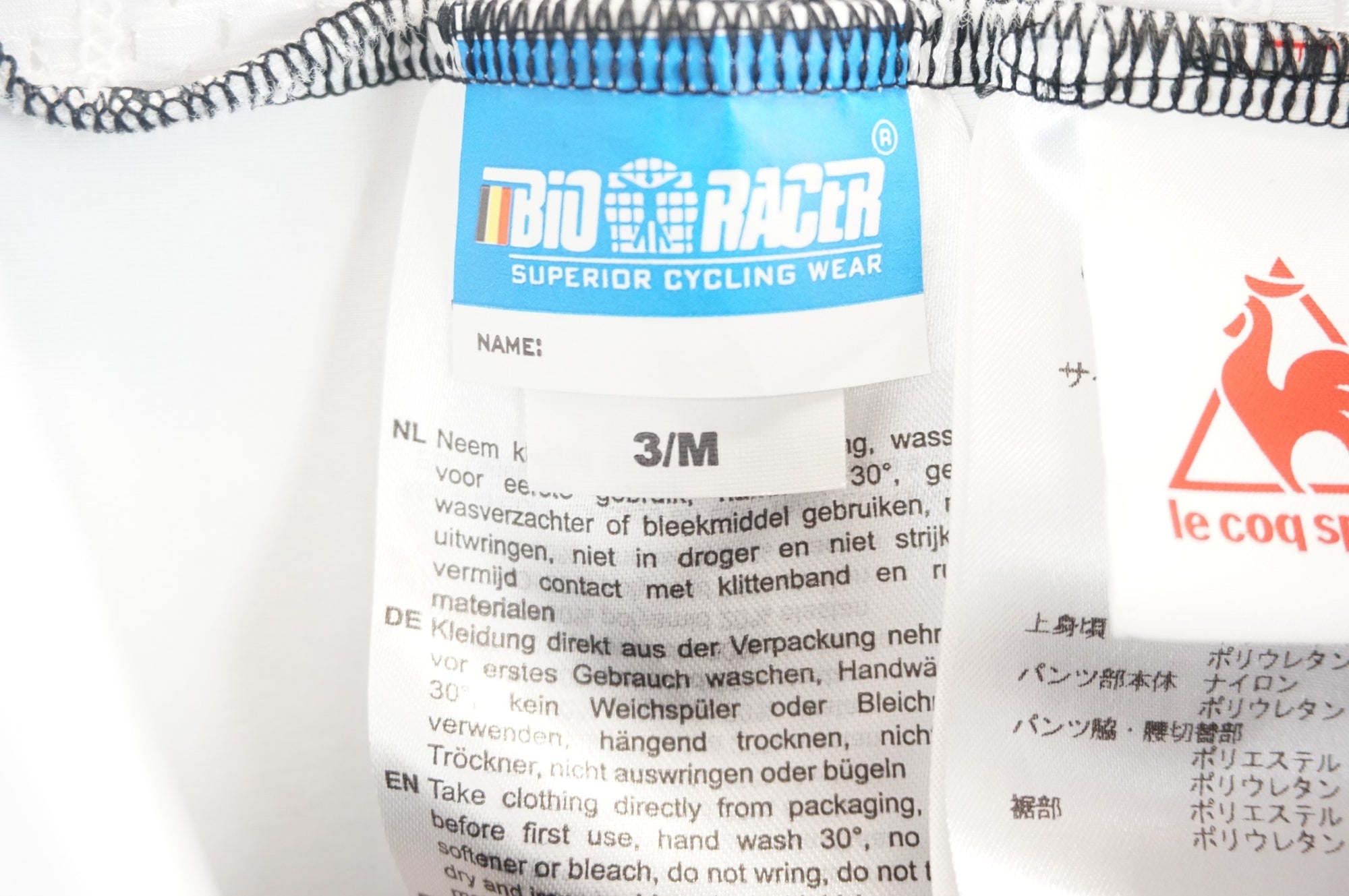 BIORACER x LE COQ SPORTIF 「バイオレーサーxルコックスポルティフ」 上 2/Sサイズ 下3/Mサイズ ジャージセット / 宇都宮店