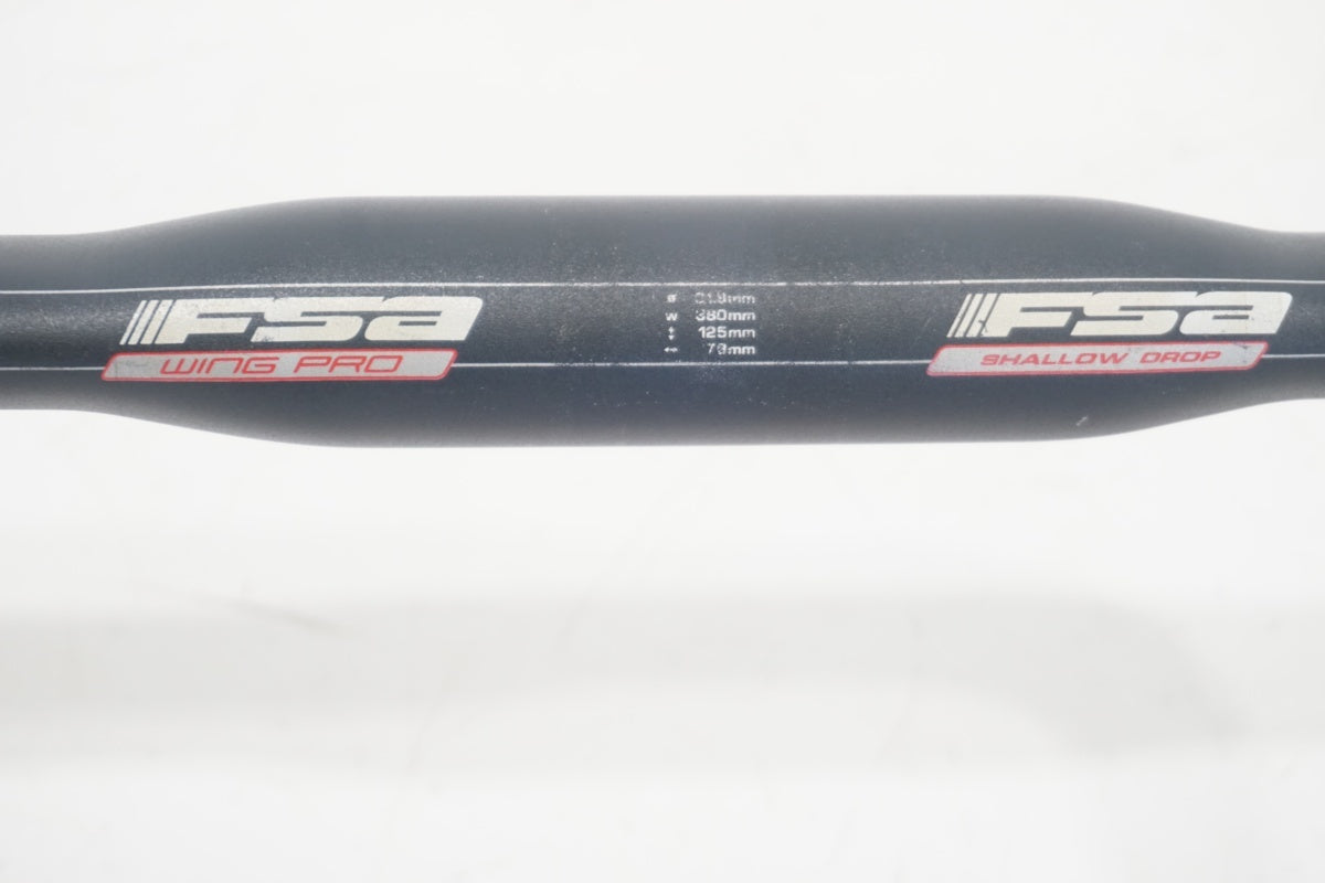 FSA 「エフエスエー」 WING PRO SHALLOW DROP φ31.8 380mm ハンドル / 滋賀大津店