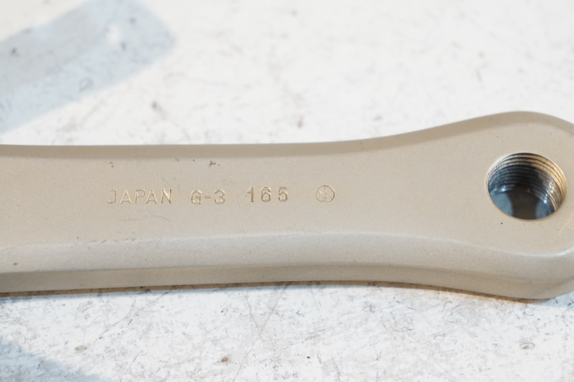 SUGINO 「スギノ」 GRAND MIGHTY 165mm NJS CRANK CHAMPAGNE GOLD