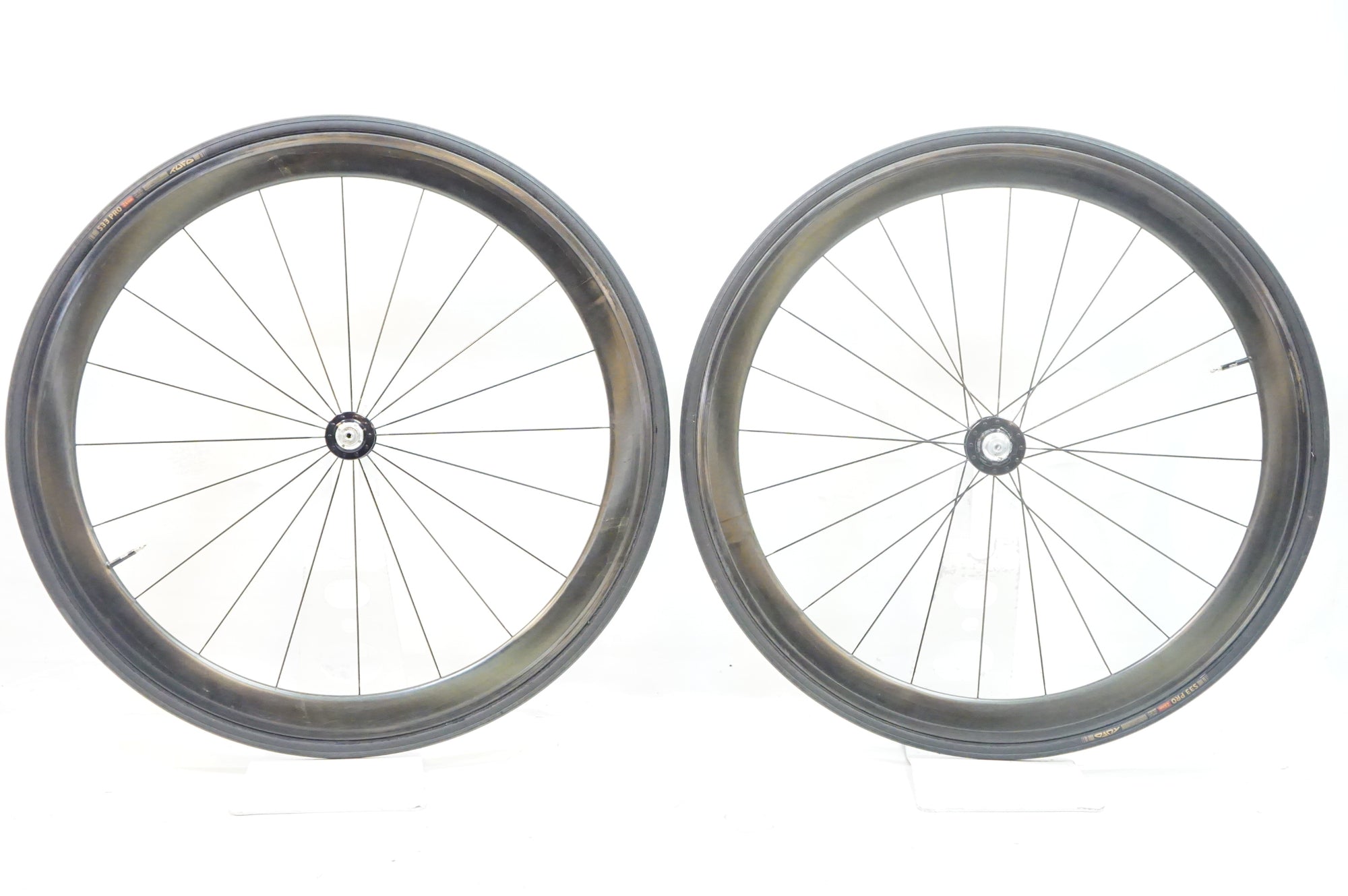 ブランド不明 45mmハイト カーボンチューブラー リム CHRIS KING ハブ