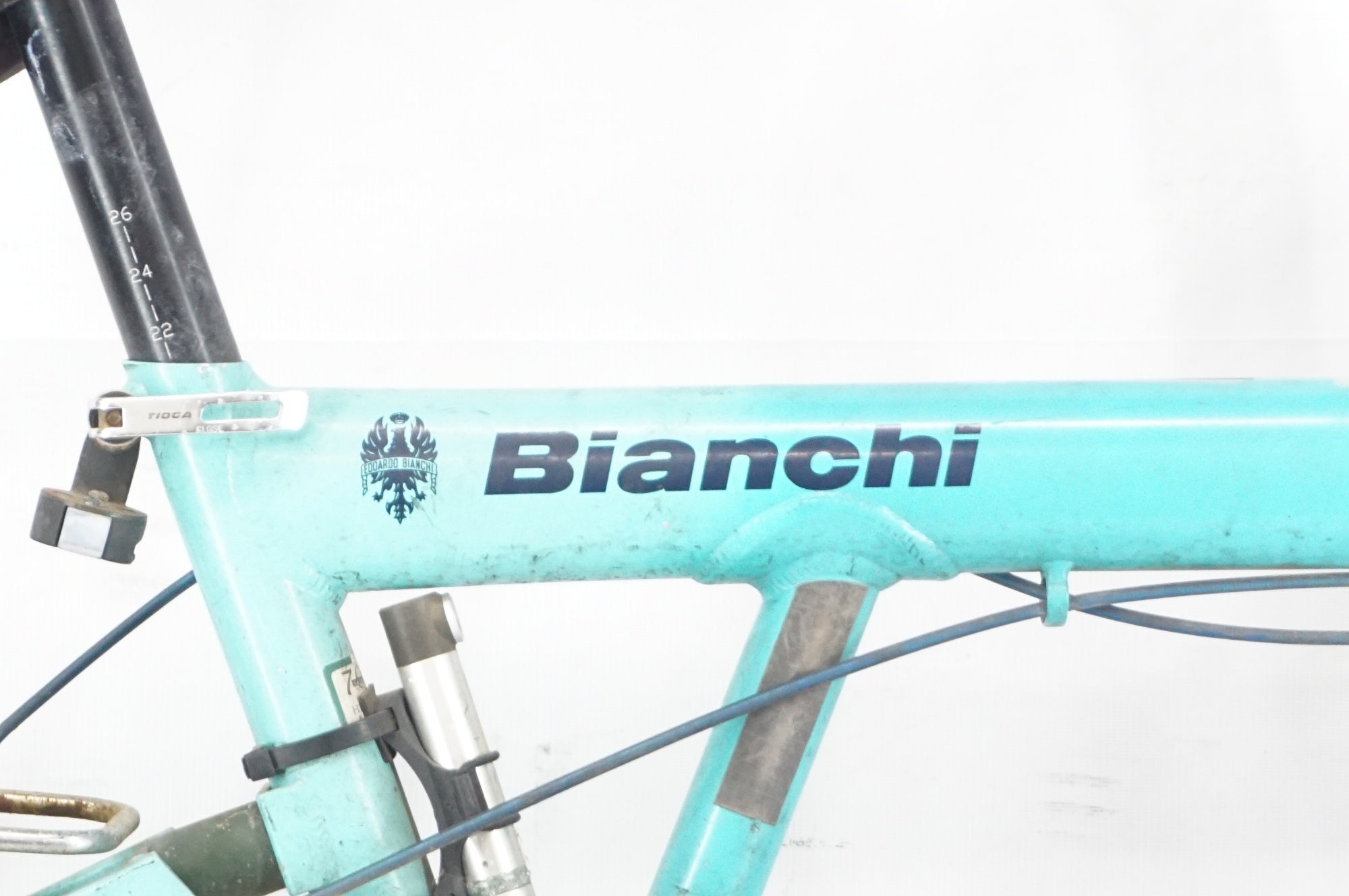 ジャンク BIANCHI 「ビアンキ」 FRETTA-T BD-1 BIRDY 2005年頃 18インチ 折り畳み自転車 / 阪急塚口店