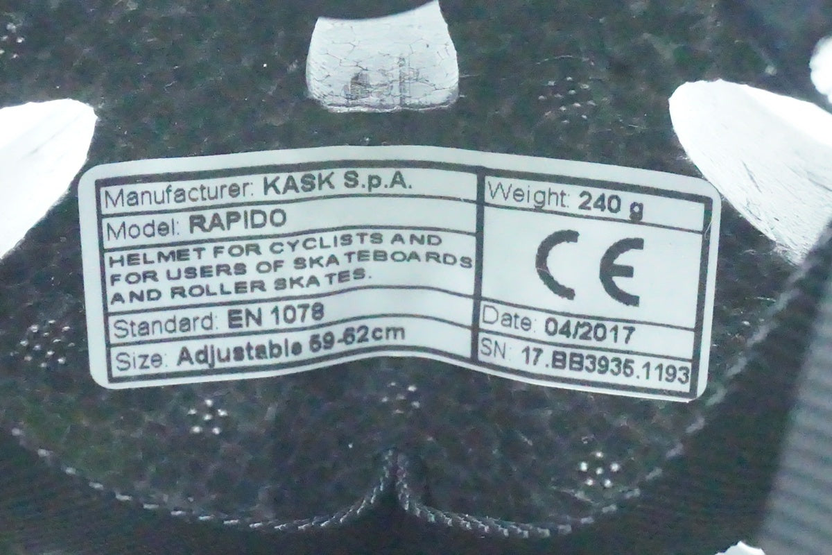 KASK「カスク」 RAPIDO 59-62cm ヘルメット/ 京都西院店