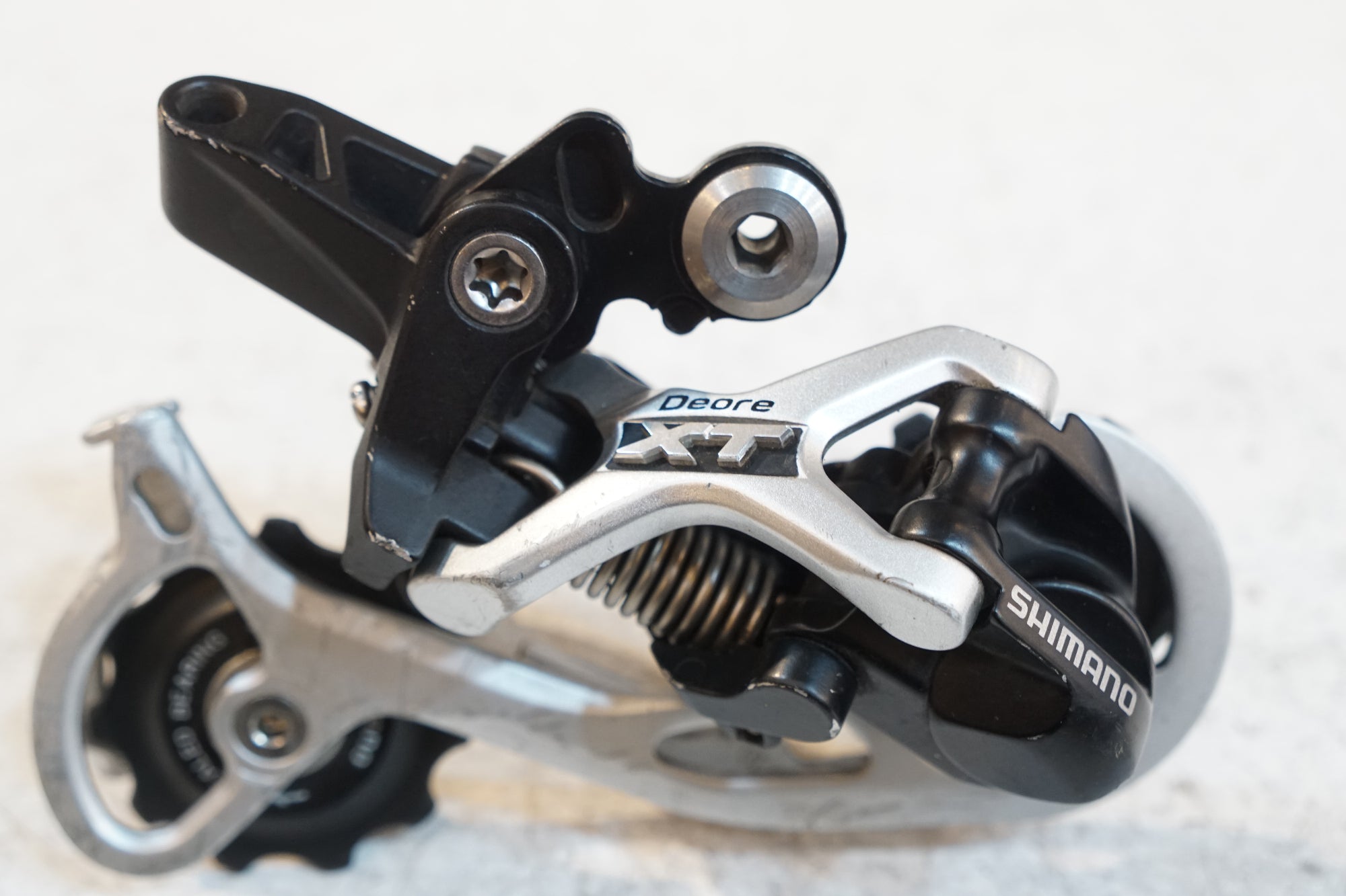 激レア シマノ リアディレーラー DEORE XT RD-M771 Shimano XT Rd-m771 Mountain Bike Rear Derailleur 9 Speed Long Cage