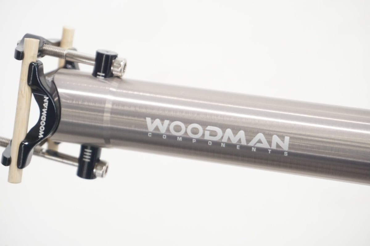 WOODMAN brompton ブロンプトン用 シートポスト ブラック 中古 軽量化＆ドレスアップに！「WOODMAN」 シートポスト