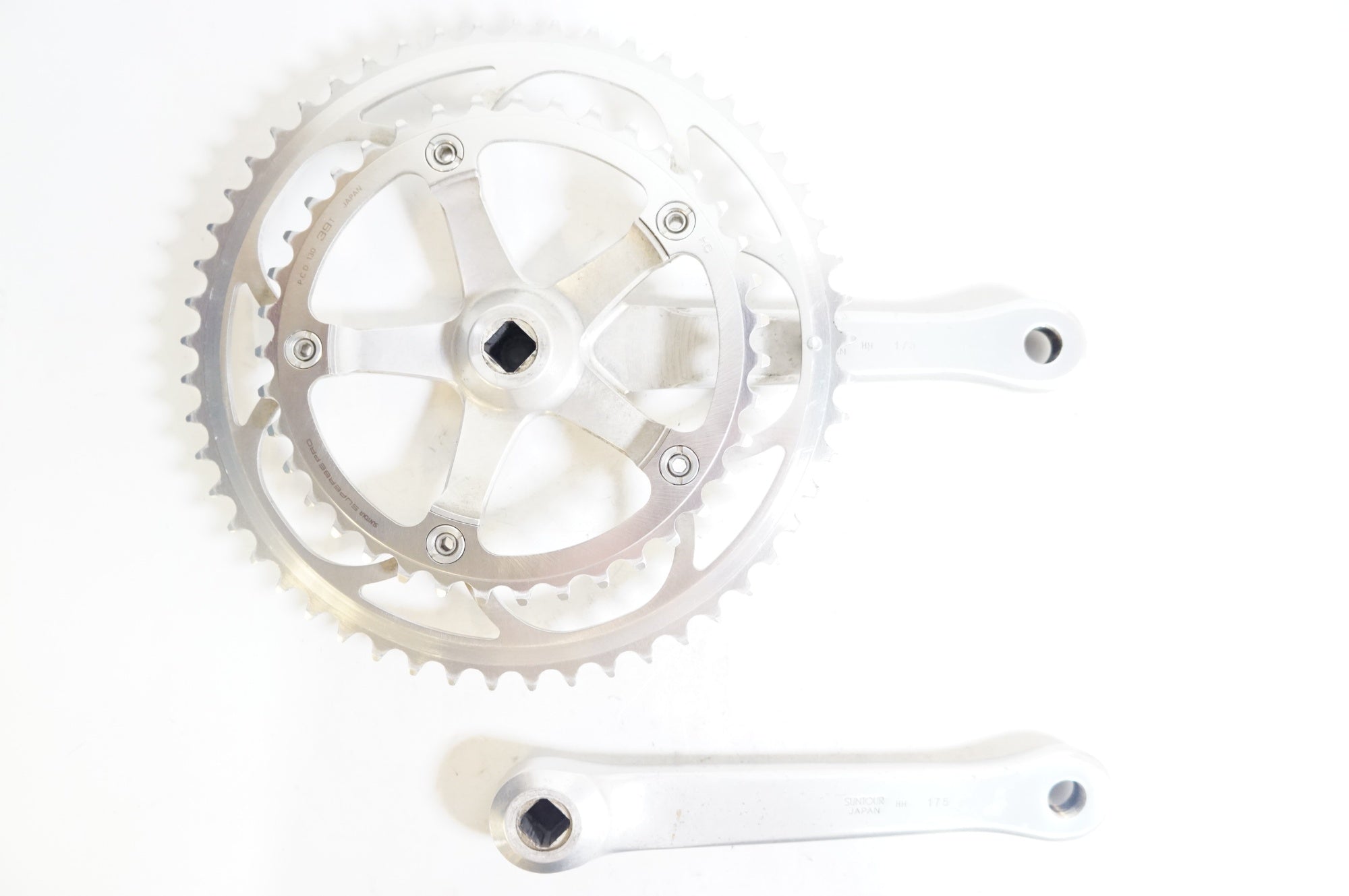 サンツアー SUPERBE PRO クランク SUNTOUR 「サンツアー」 SUPERBE PRO 53-39T 175mm クランク / 熊谷