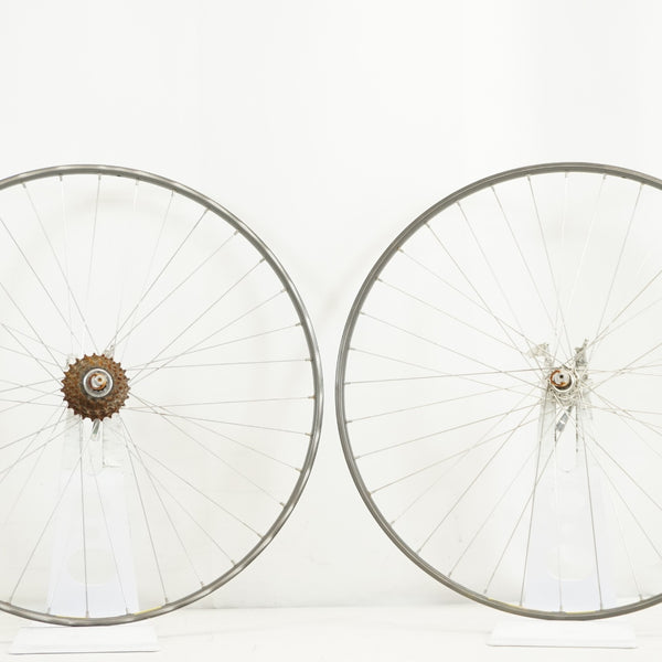クロスバイク ホワイト 大径ホイール チューブラー - ロードバイク、クロスバイク用 - 完組 - ホイール