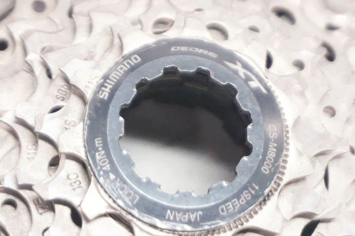 SHIMANO「シマノ」DEORE XT CS-M8000 11-42T Shimano Deore XT CS-M8000 Cassette - 11 Speed, 11-42t, Gray