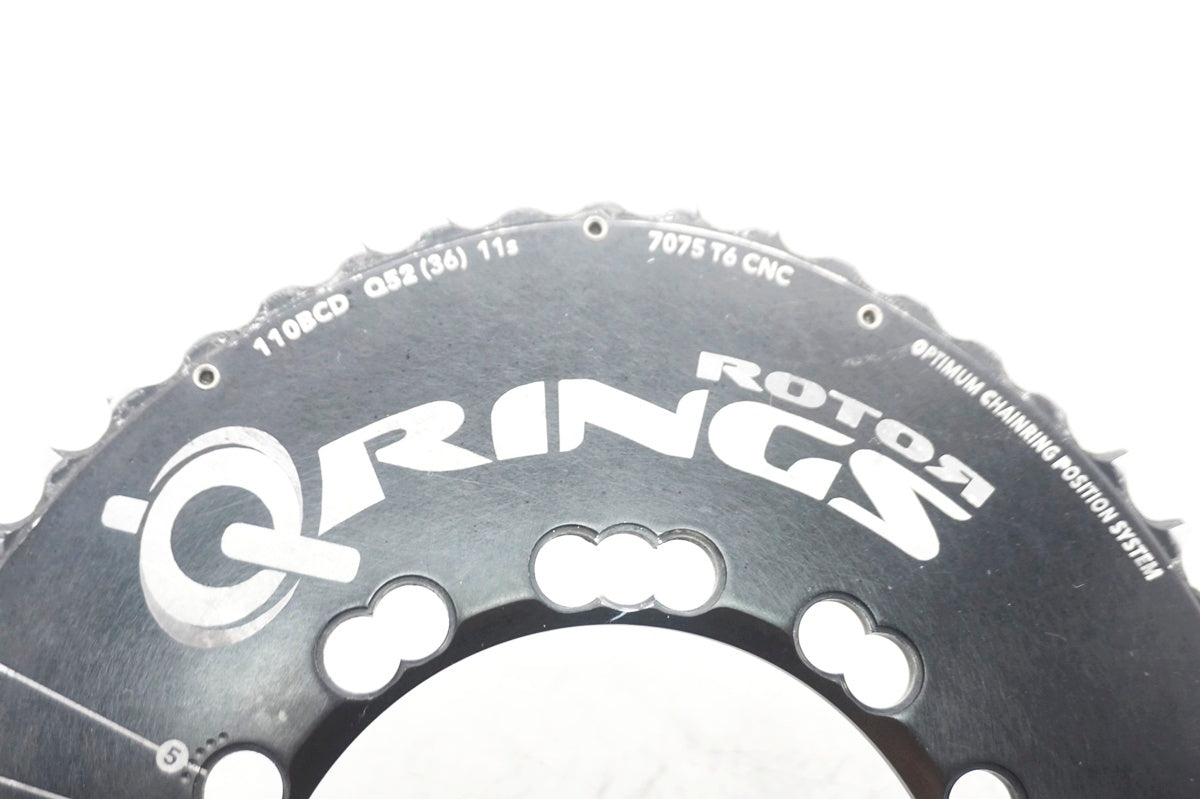ROTOR 「ローター」 Q-RINGS 52/36T 110BCD チェーンリング / 大阪門真店