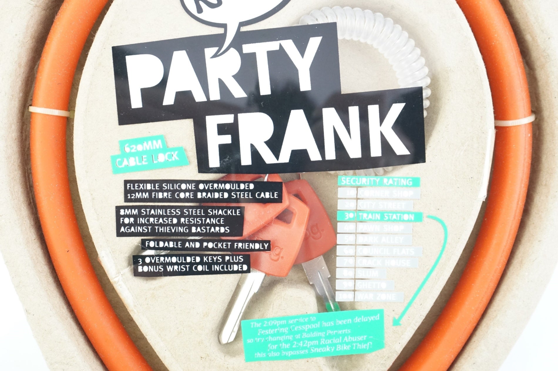KNOG 「ノグ」 PARTY FRANK CABLELOCK ワイヤーロック / 中目黒店