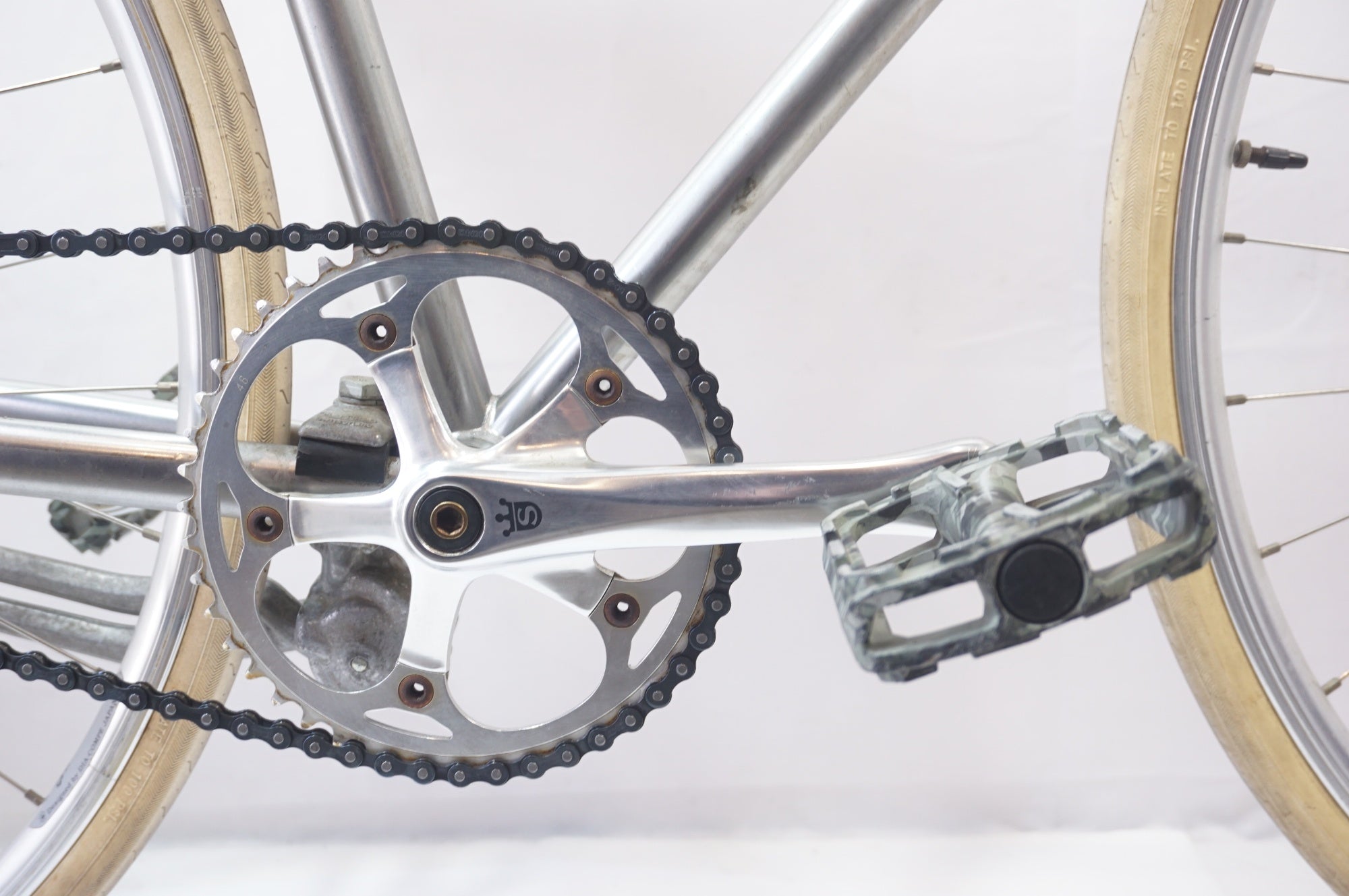 【商談中】レストアベースに！ TOMONI BIKE クロモリピストバイク ジャンク 防犯登録込 BLUELAG 商談中】レストアベースに！ TOMONI BIKE クロモリピストバイク