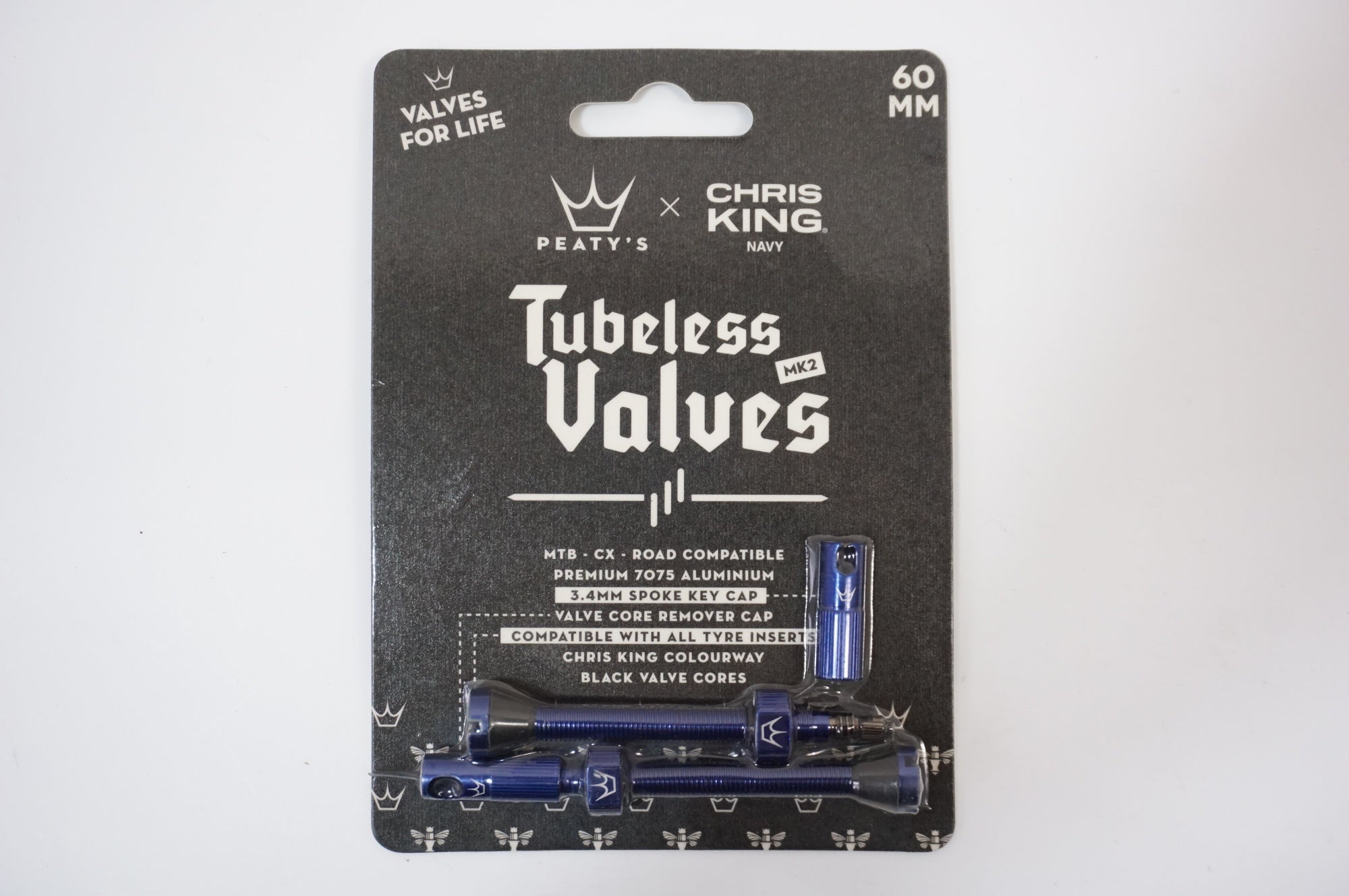 PEATY'S x CHRIS KING 「ピーティーズ クリスキング」 MK2 TUBELESS VALVES 60mm チューブレスバルブ / 世田谷店