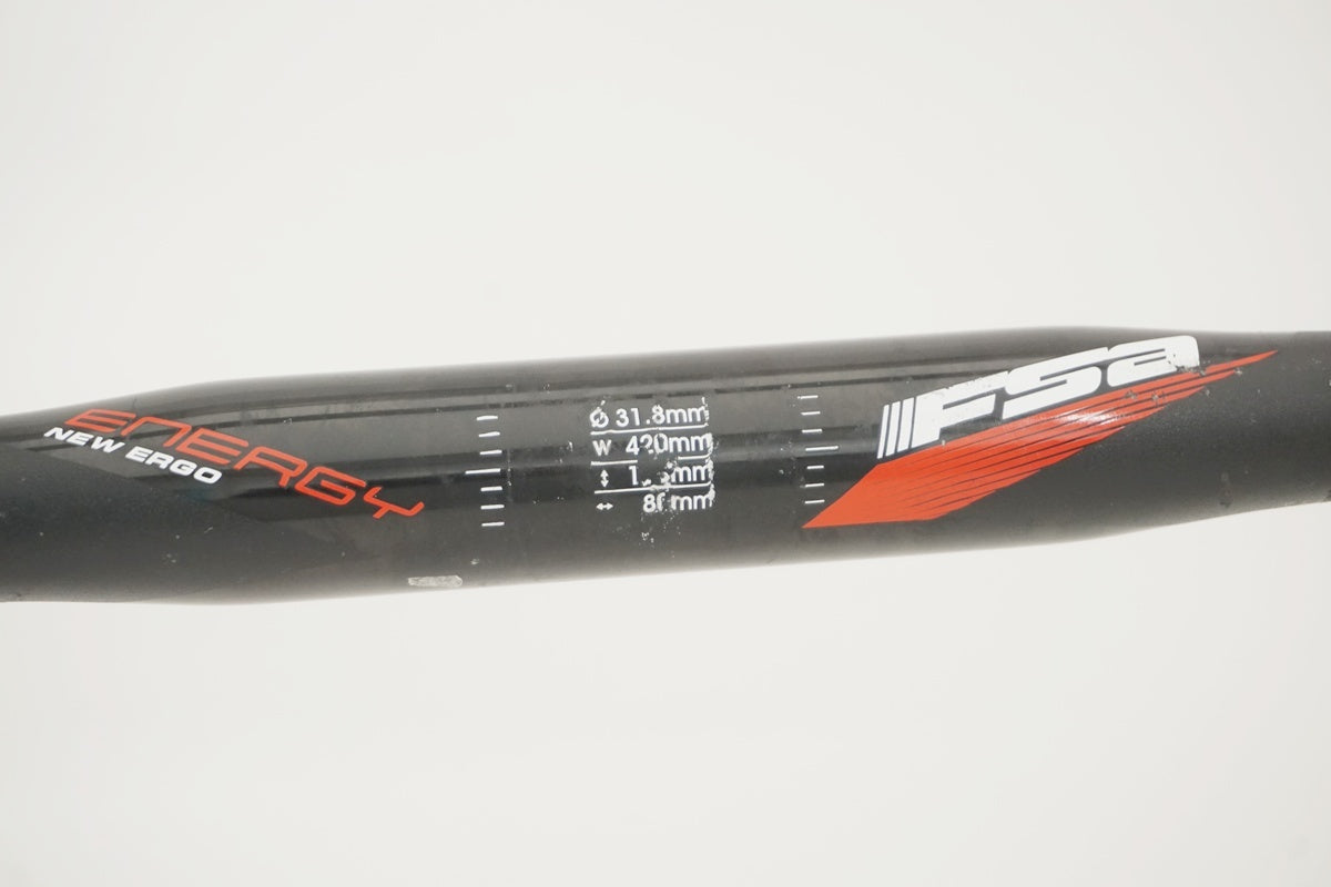 ロードバイク　ハンドル　FSA ENERGY NEW ERGO 420mm FSA 「エフエスエー」 ENERGY NEW ERGO φ31.8 420mm ハンドル