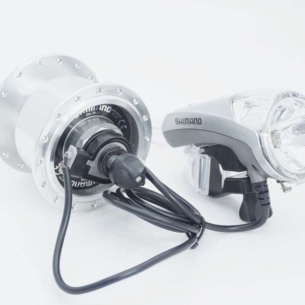 SHIMANO 「シマノ」 DH-3N70/LP-R600 ハブダイナモ ライトセット