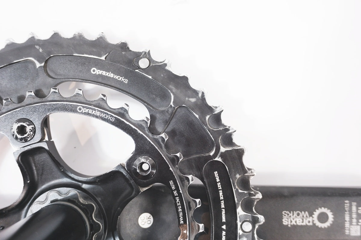 PRAXIS WORKS 「プラクシスワークス」 LEVA TIME COLD FORGED 52-36T 172.5mm クランクセット / バイチャリ世田谷店