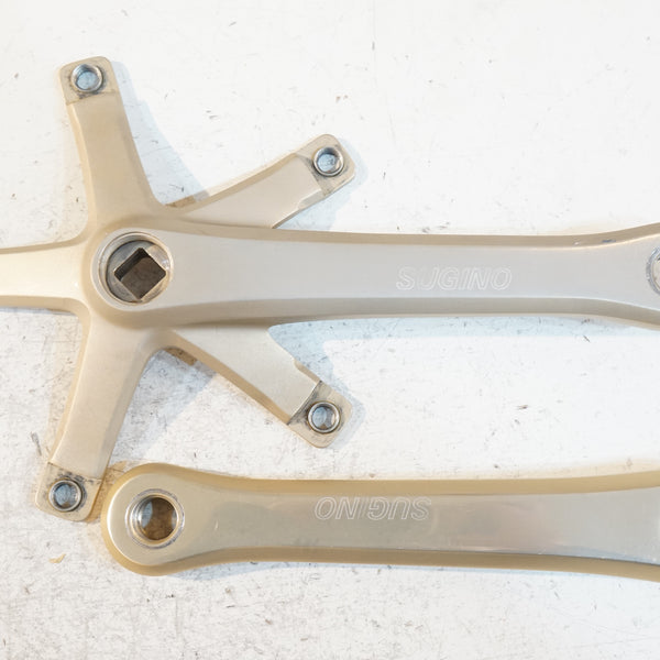 SUGINO 「スギノ」 GRAND MIGHTY 165mm NJS CRANK CHAMPAGNE GOLD