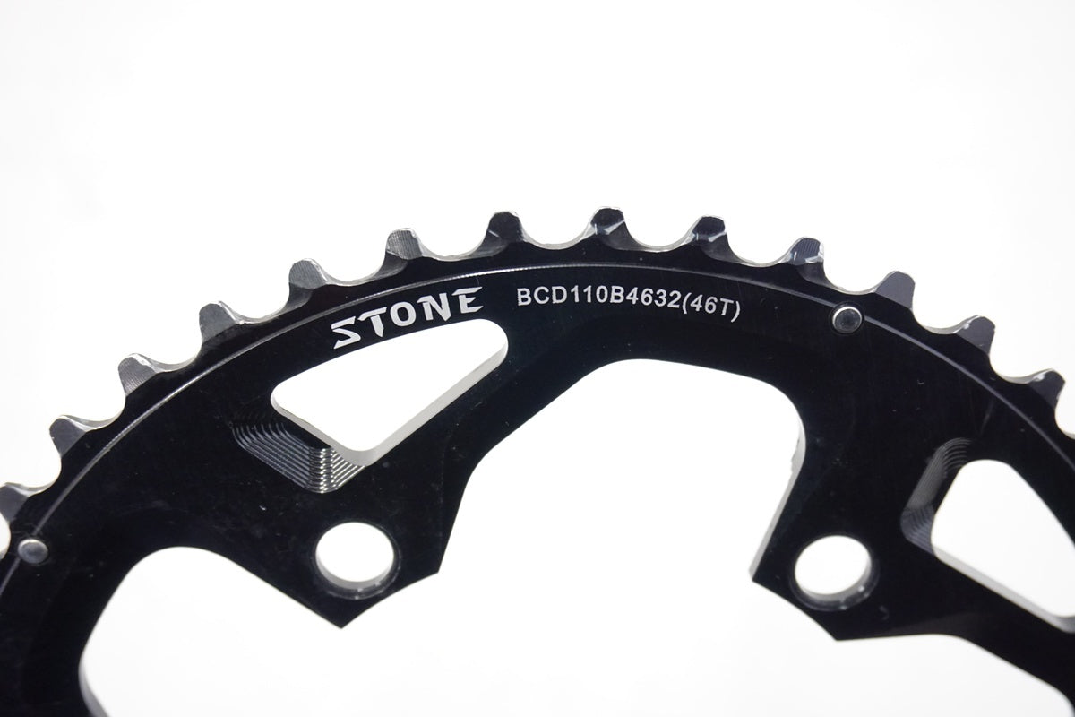 Amazon | STONE バイクラウンドダブルチェーンリング 110bcd 2x