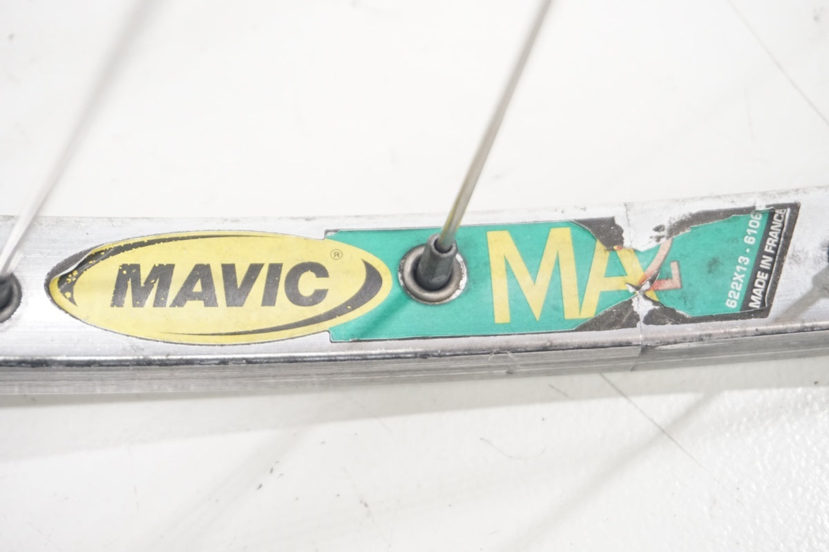 MAVIC 「マヴィック」 MA リム / SHIMANO DURA-ACE HB-7600 ハブ フロントホイール / 滋賀大津店