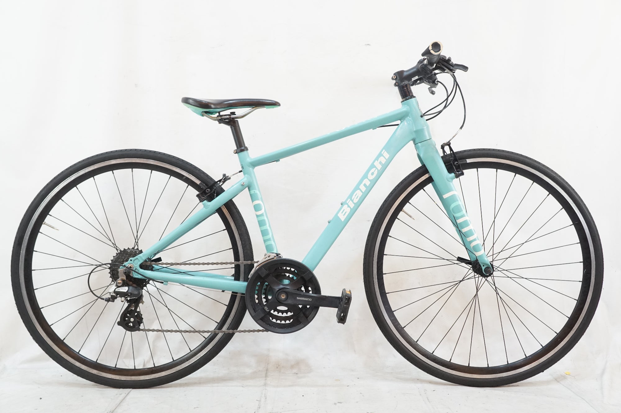 【中古】ローマ4 2015年購入 BIANCHI 「ビアンキ」 ROMA4 2015年モデル クロスバイク / バイチャリ