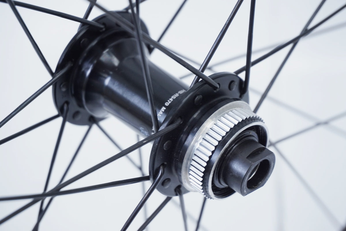 アルミ30mmディープリムホイール 前後SHIMANO RS470ハブ ブランド不明 リム / SHIMANO FH-RS470 ハブ シマノ11S ホイールセット