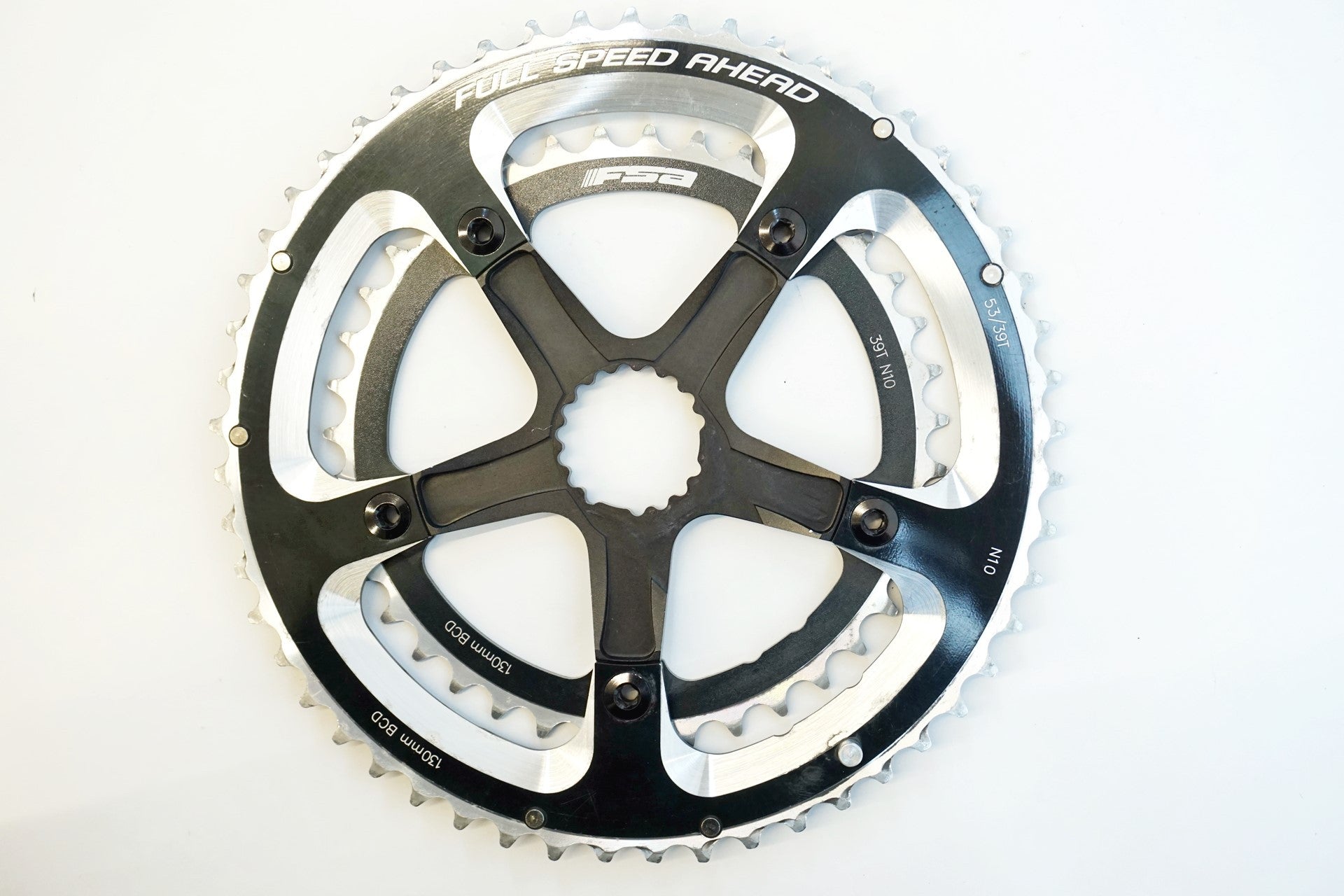 FSA 「エフエスエー」 FULLSPEED AHEAD 53-39T ホログラムクランク用スパイダー付 チェーンリング / 有明ガーデン店