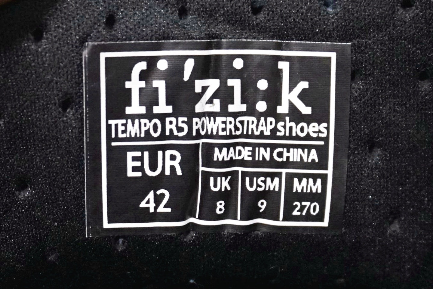 FIZIK 「フィジーク」 TEMPO POWERSTRAP R5 サイズEU42 シューズ / 中目黒店