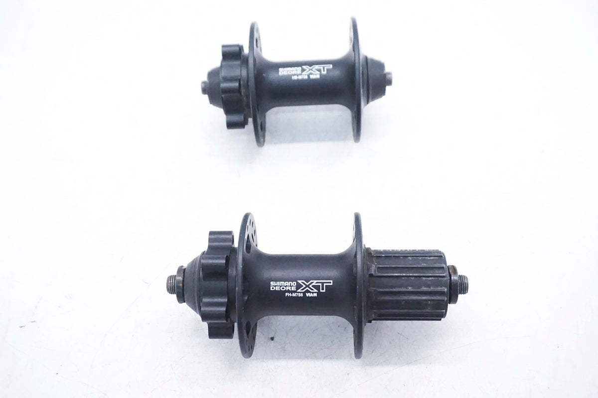 SHIMANO 「シマノ」 DEORE XT HB-M756/FH-M756 シマノ8/9速 ハブセット