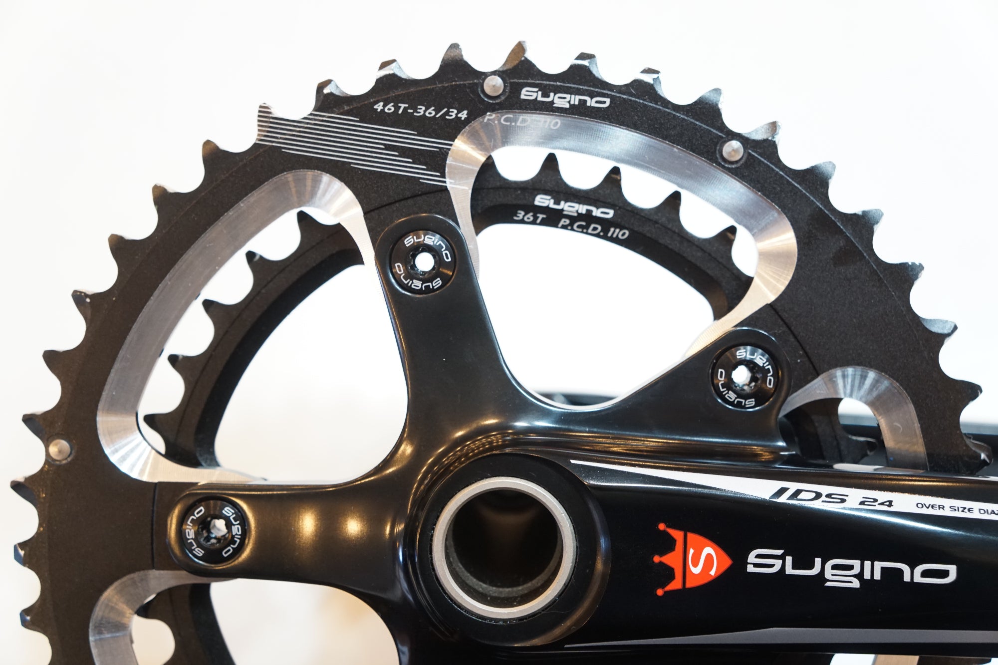 SUGINO 「スギノ」 OX-801D 46-36T 167.5mm クランクセット/ バイチャリ浦和ベース