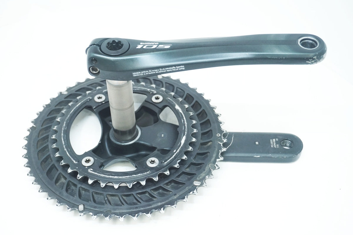 未使用品SHIMANO 105 クランクセット 52-36T 170mm SHIMANO 「シマノ」 105 FC-5800 52-36T 170mm クランク / 大阪美原北