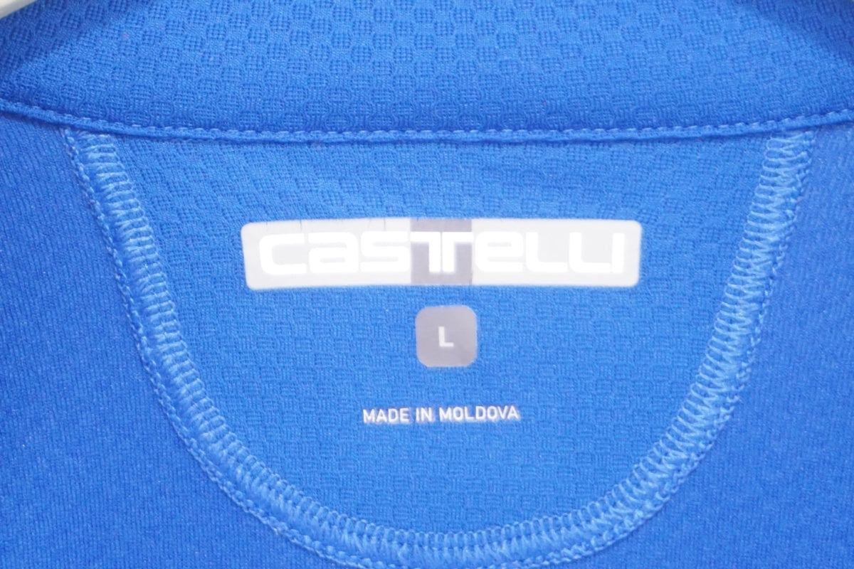 CASTELLI サイクルジャージ Lサイズ 青 CASTELLI 「カステリ」 Lサイズ