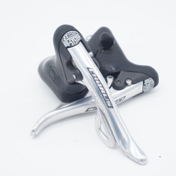 Campagnolo RECORD CARBON BB-SYSTEM　カンパニョーロ　レコード　2×10速　10s　左レバーのみ　カーボン　エルゴパワー　cicli17　95 CAMPAGNOLO 「カンパニョーロ」 CHORUS CARBON BB-SYSTEM エルゴ