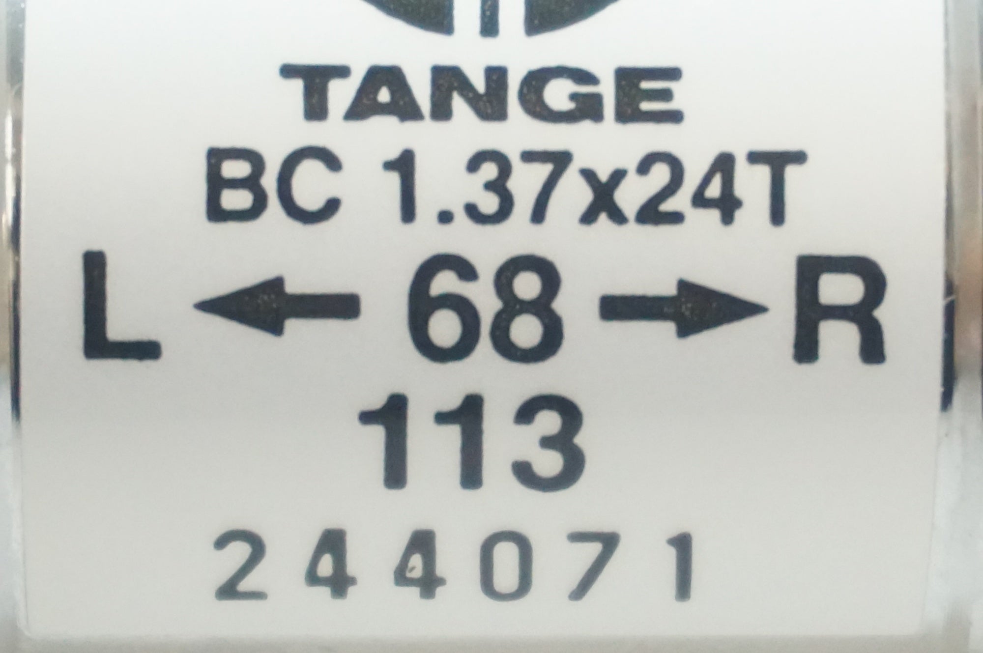 TANGE 「タンゲ」 LN3922 ボトムブラケット / 福岡店