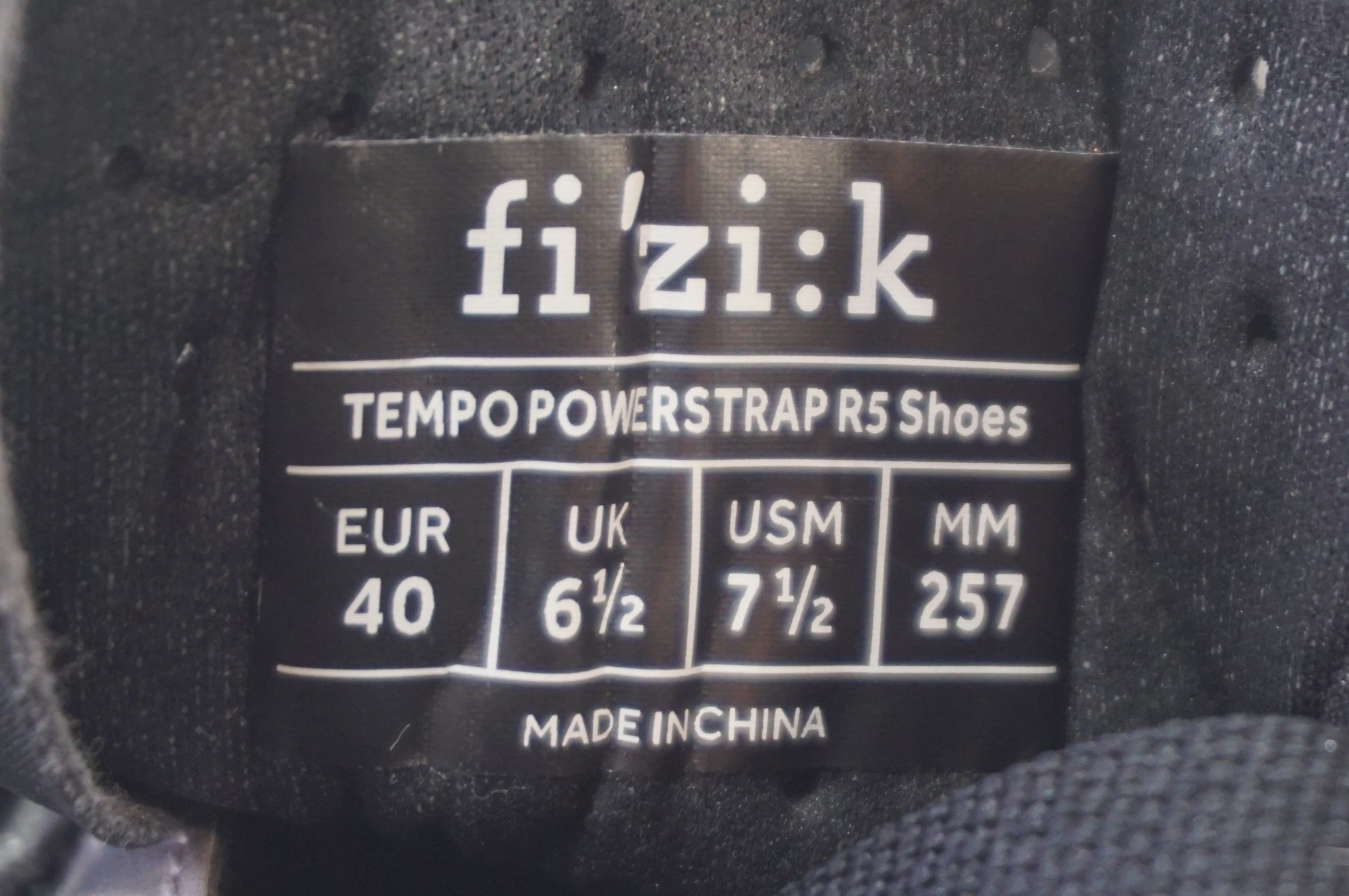 FIZIK 「フィジーク」 TEMPO R5 POWERSTRAP SHOES EU40 シューズ / 世田谷店