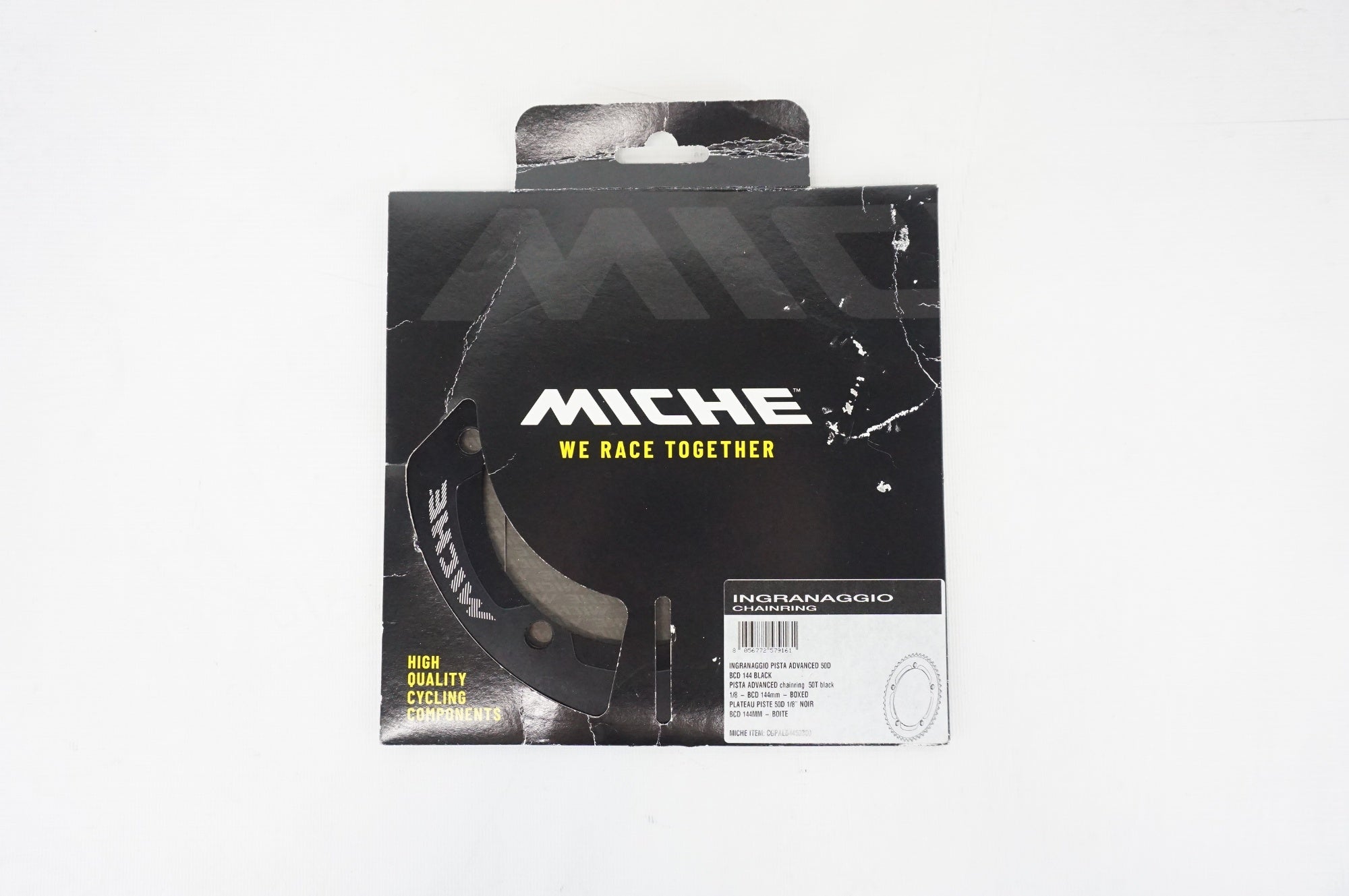 MICHE 「ミケ」 ADVANCED PISTA PCD144 50T チェーンリング / 阪急塚口