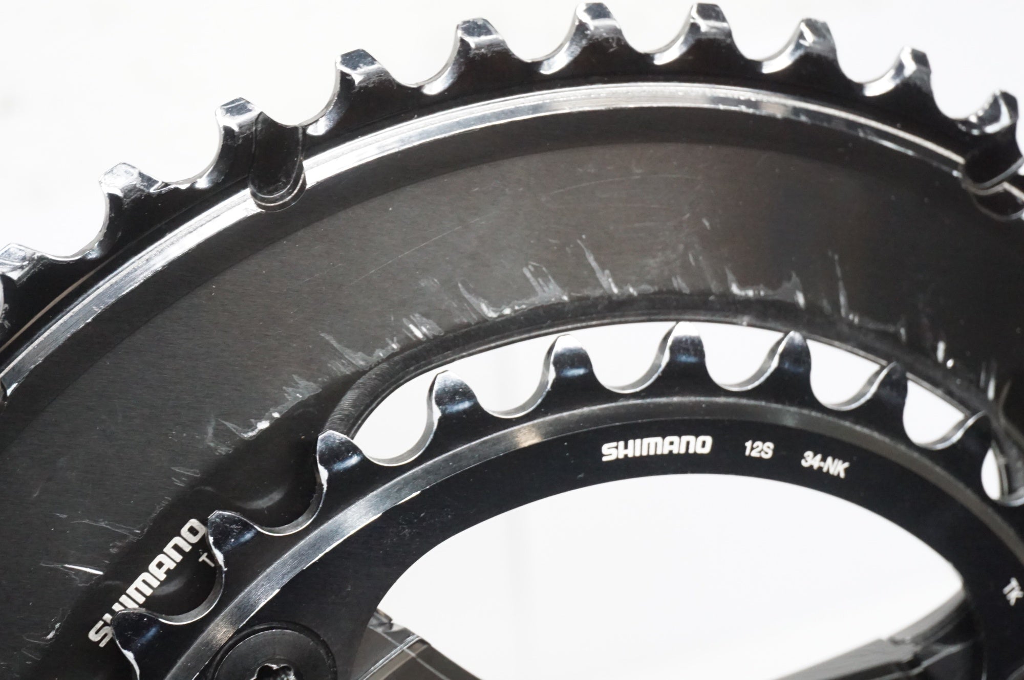 【中古】FC-R9200チェーンリング 50t/34t セット（実走無し） SHIMANO 「シマノ」 DURA-ACE FC-R9200 50-34T 172.5mm クランクセット