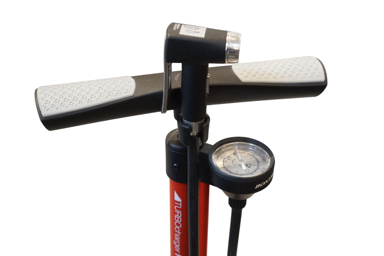 ボントレガー　ブースター付き付きフロアポンプ　美品 BONTRAGER 「ボントレガー」 TURBOCHARGER HP フロアポンプ
