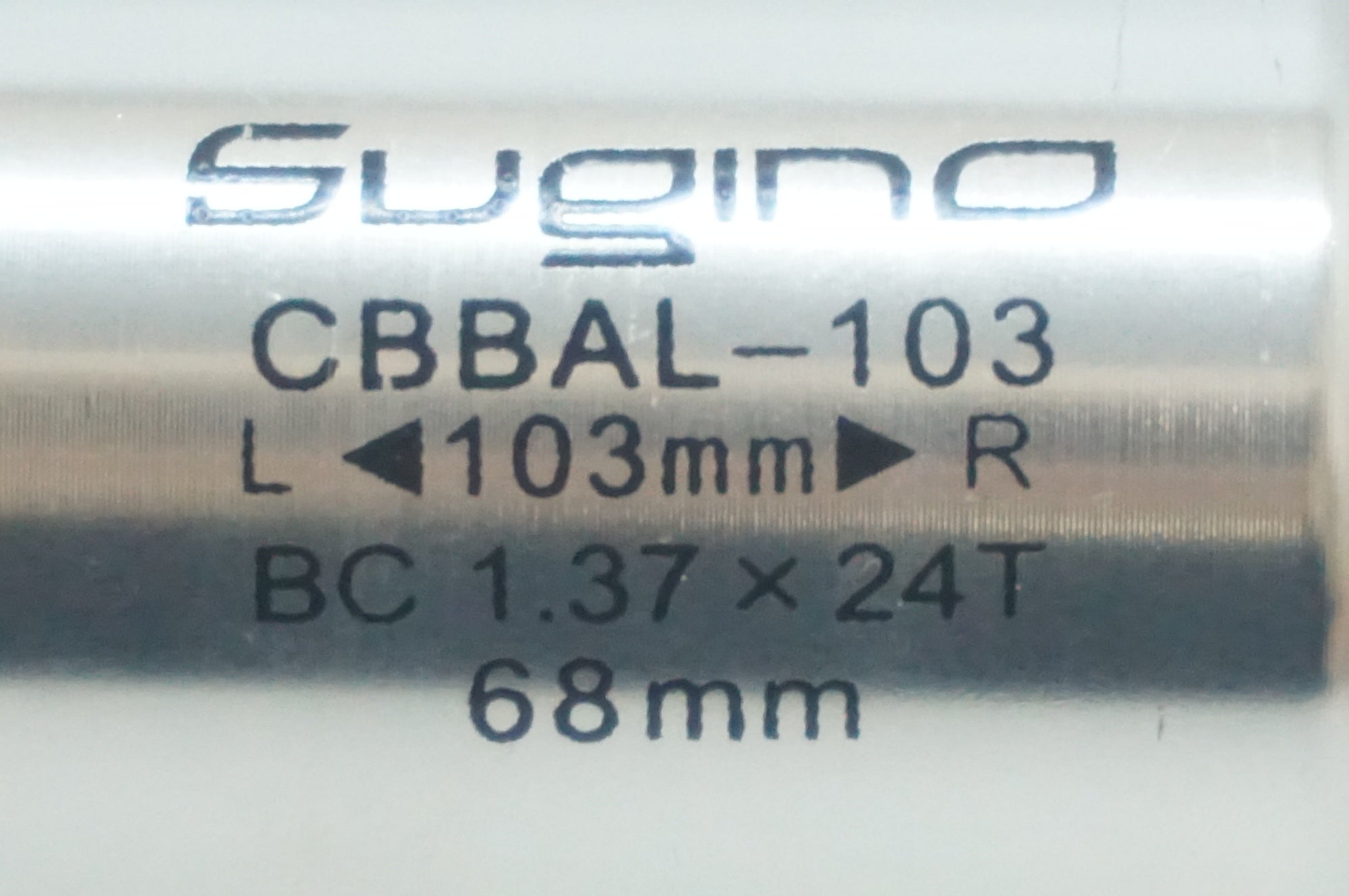 スギノBB 「CBBAL-103」 軸長103mm ハンガー幅68mm スギノBB 「CBBAL-103」 軸長103mm ハンガー幅68mm - メルカリ