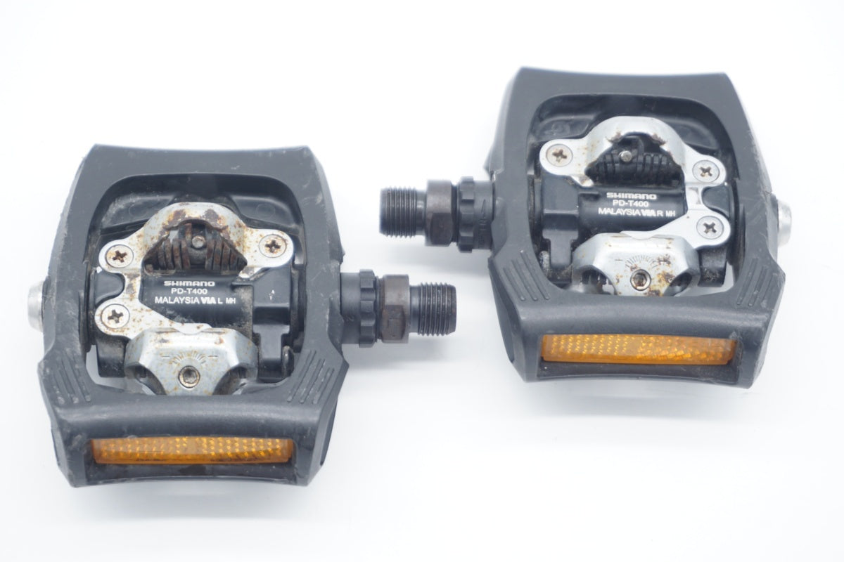 パーツ SHIMANO   PD-T400 シマノ PD-T400 ブラック SPDペダル | シマノ自転車パーツの通販 |