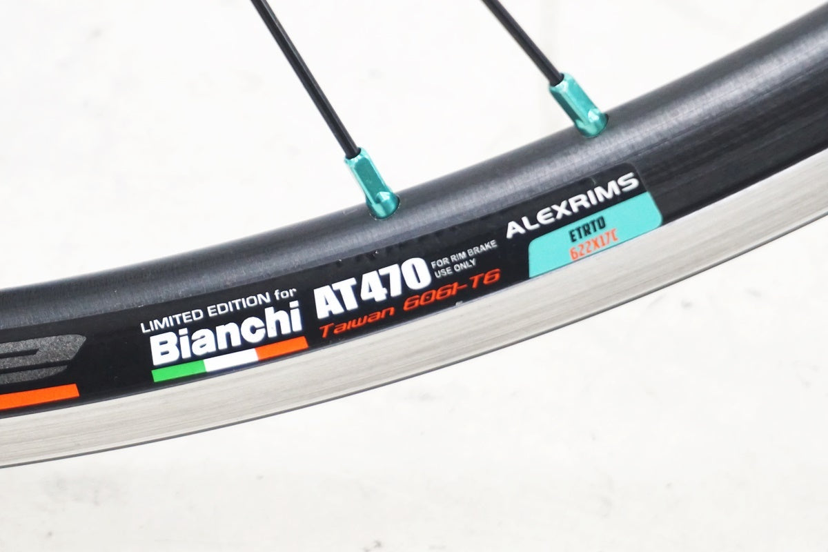 ALEXRIMS 「アレックスリム」 BIANCHI AT470 REPARTOCORSE シマノ11速 ホイールセット / 大阪美原北イン ｜  バイチャリ公式オンラインショップ 【スポーツ自転車買取販売専門店】