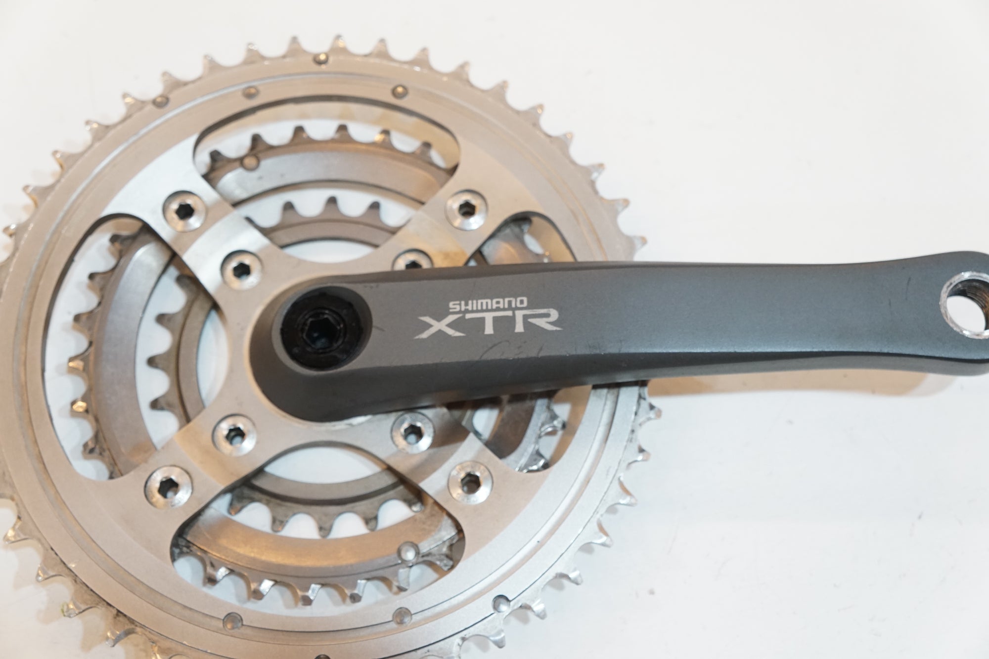 中古 クランクとBBセット 170mm-46-34-24T 評す SHIMANO XTR FC