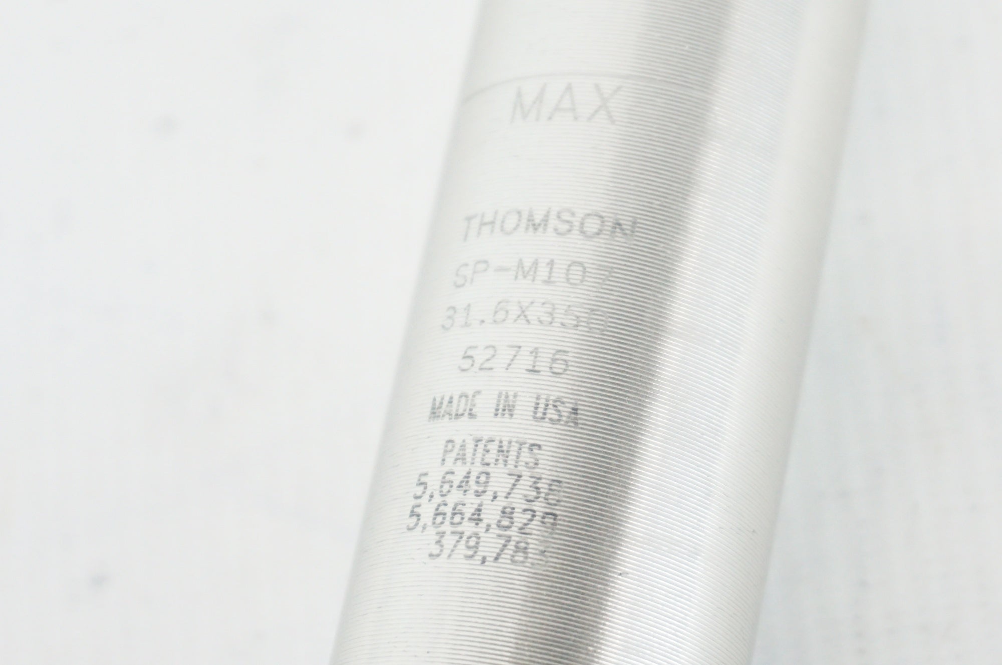 THOMSON 「トムソン」 MASTERPIECE Φ31.6 350mm シートポスト / 阪急塚口店