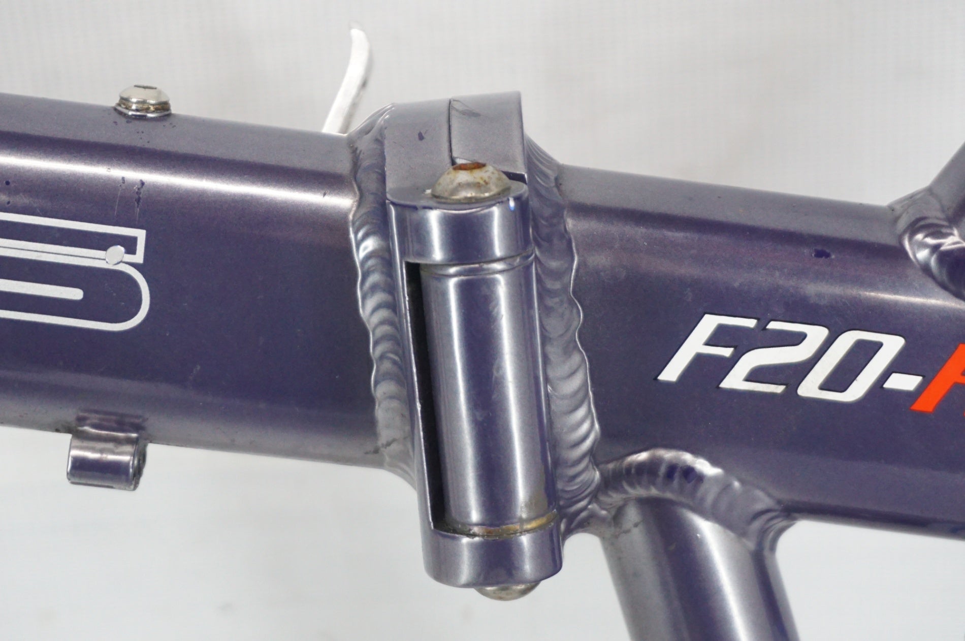 ジャンク KHS 「ケーエイチエス」 F20-R 年式不明 折り畳み自転車 フレームセット / 阪急塚口店