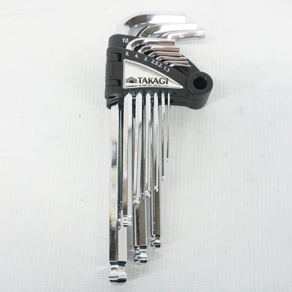 TAKAGI 「タカギ」 ボールポイント 六角棒レンチ 9本組 / 阪急塚口店