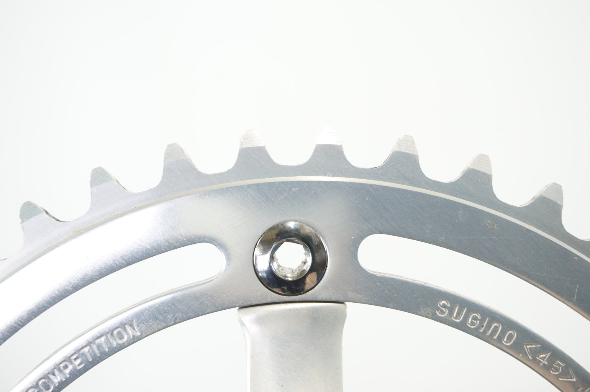 〓NJS〓SUNTOUR SUPERBE PRO 165mmクランクセット 中古 SUNTOUR 「サンツアー」 SUPERBE PRO 45T厚歯 165mm クランクセット