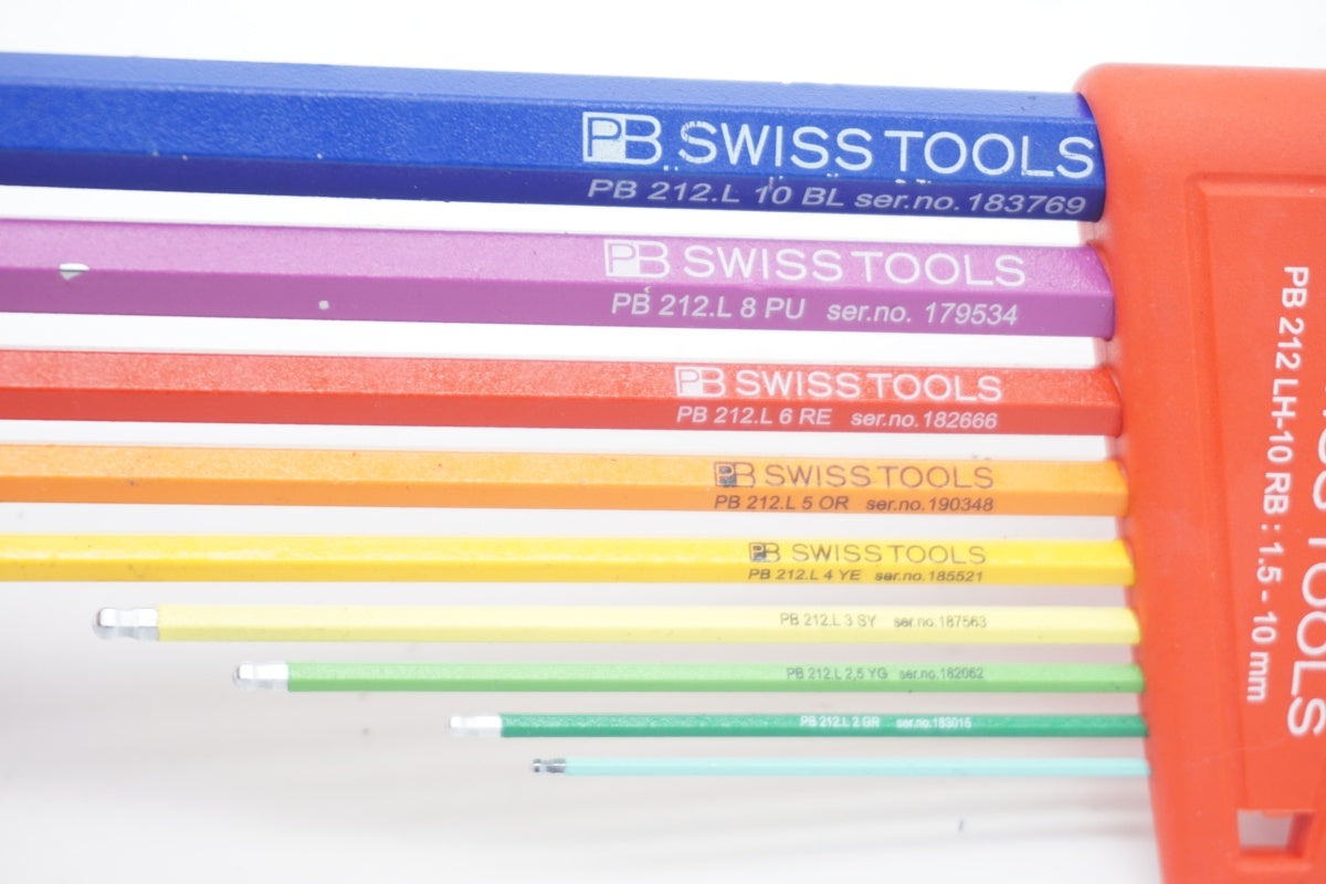 PB SWISS TOOLS 「ピービースイスツールズ」 212LH-10RBCN ボール付ロングレインボーレンチセット / 京都八幡店